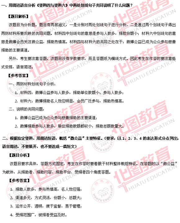 2012年安徽省公务员考试申论B卷真题解析